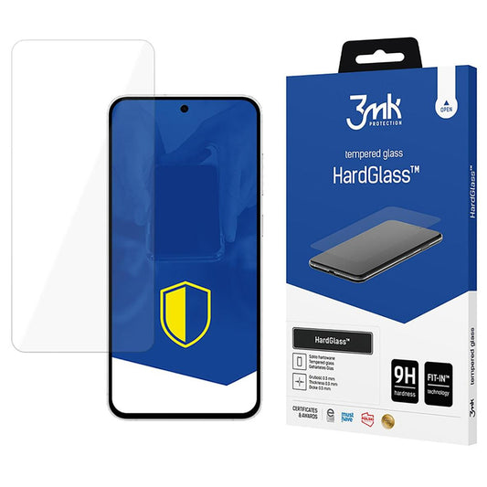 Zaštitna folija za ekran 3MK HardGlass za Samsung Galaxy S24 FE S721, Kaljeno staklo, Full Glue