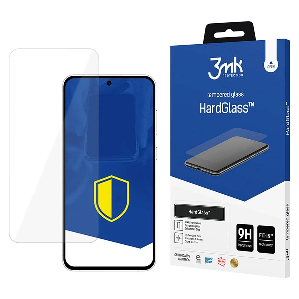 Folija za zaštitu ekrana 3MK HardGlass za Samsung Galaxy S25 FE, Kaljeno staklo, Full Glue