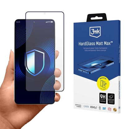 Folija za zaštitu ekrana 3MK HardGlass za Samsung Galaxy S26 Ultra S948, Kaljeno staklo, Full Glue, Crna
