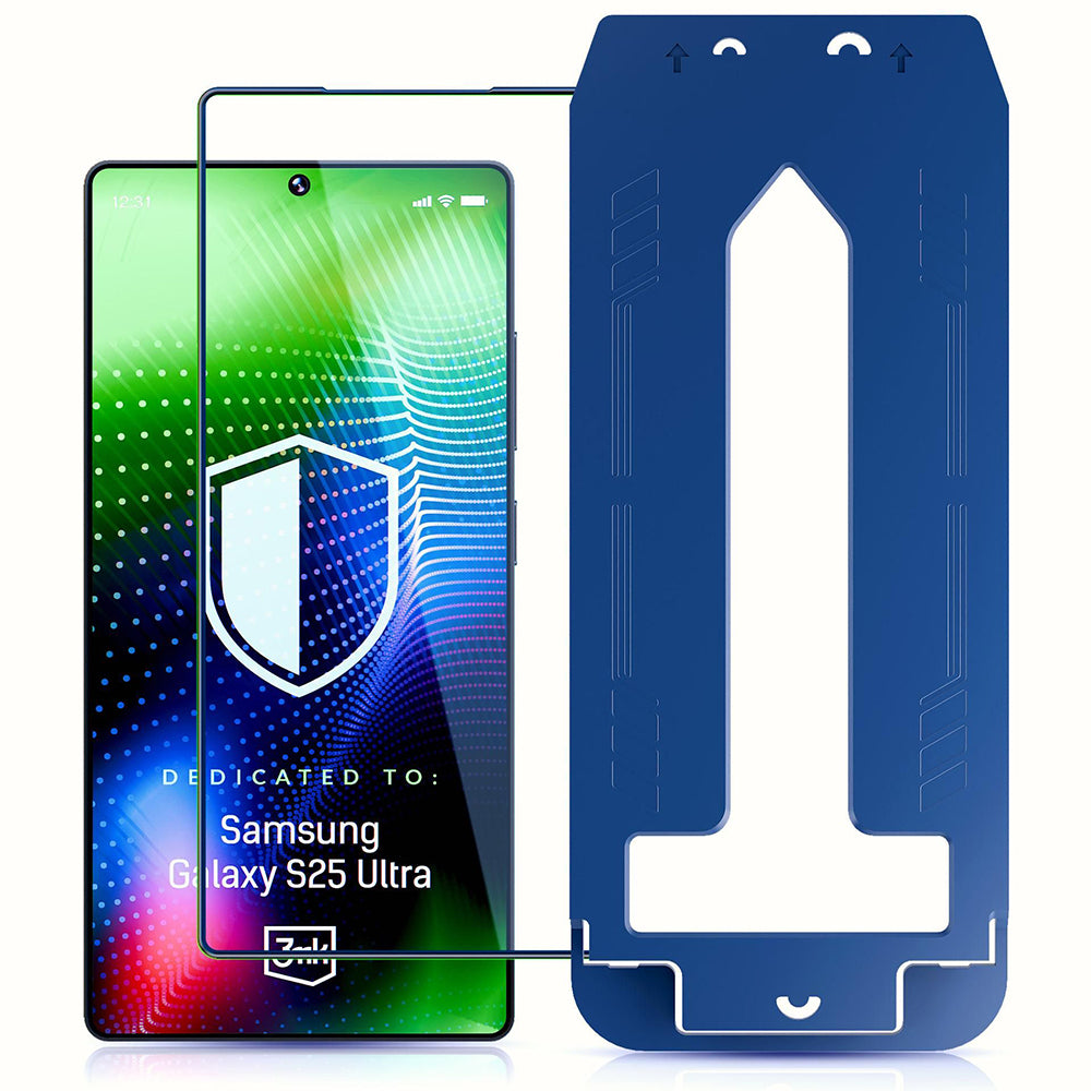 Zaštitna folija za ekran 3MK Hardy Ultra za Samsung Galaxy S25 Ultra S938, Kaljeno staklo, Full Glue, Crna