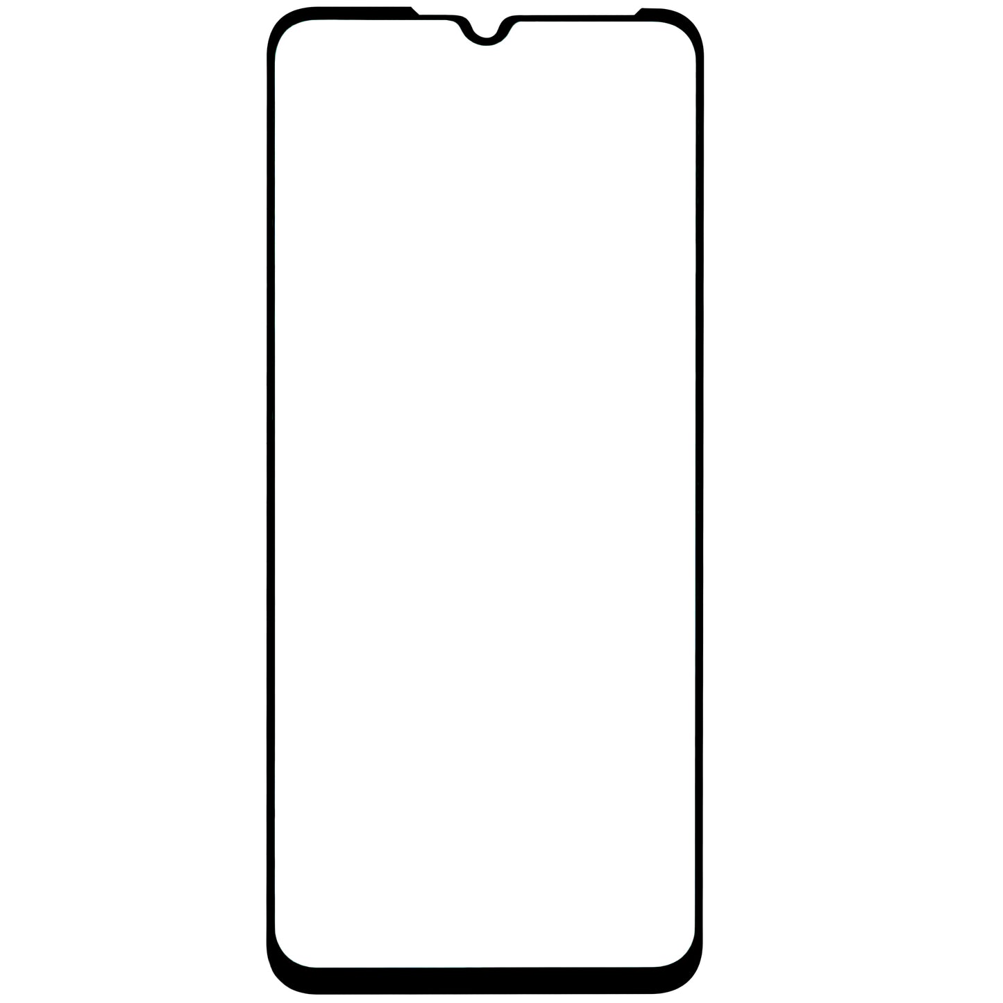 Zaštitna folija za ekran BLUE Shield za Samsung Galaxy A14 A145 / A14 5G A146, Kaljeno staklo, Pun ljepilo, Prijateljski za upotrebu s maskom, Crna
