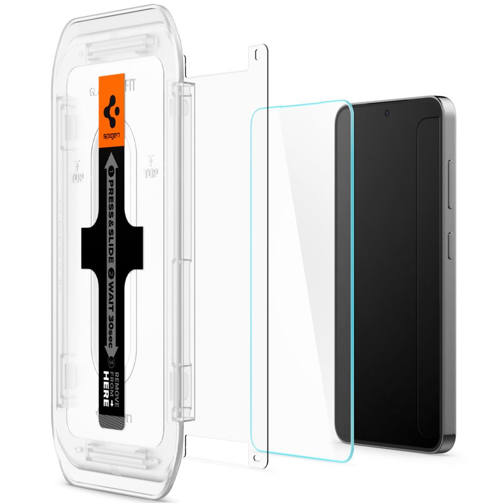 Zaštitna folija za ekran Spigen GlastR EZ FIT za Samsung Galaxy S25+ S936 / S24+ S926, Kaljeno staklo, Full Glue, Set 2 komada AGL07432
