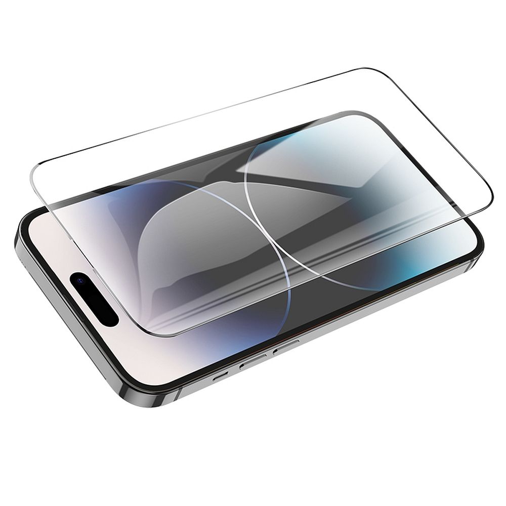 Zaštitna folija za ekran HOCO za Apple iPhone 14 Pro Max, Kaljeno staklo, Full Glue, Set od 25 komada, Crna