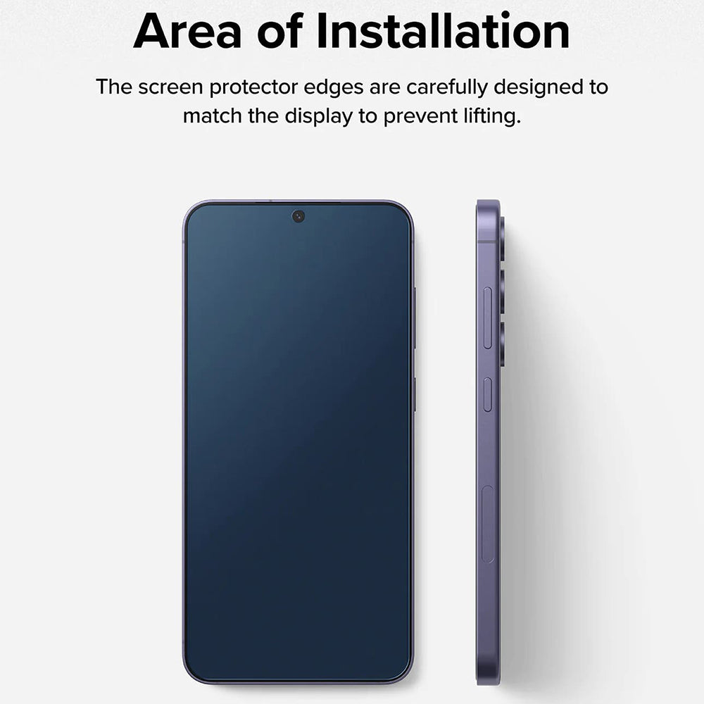 Zaštitna folija za ekran Ringke Easy Slide za Samsung Galaxy S24 S921, Kaljeno staklo, Pun ljepilo, Set od 2 komada