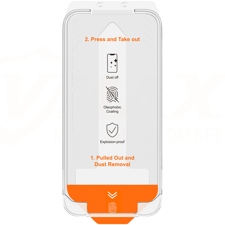 Vmax Screen Protector for Apple iPhone 16 Plus, Shielded Glass, Full Glue, 2.5D 