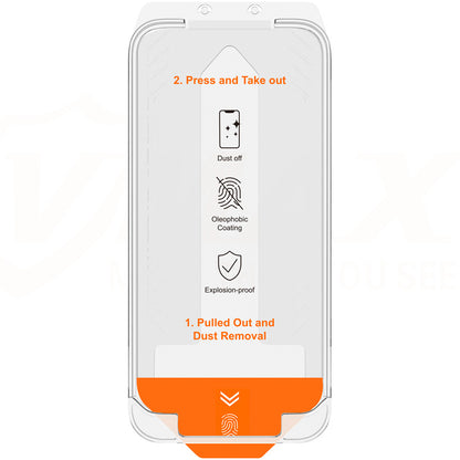 Vmax Screen Protector for Apple iPhone 16 Plus, Shielded Glass, Full Glue, 2.5D 