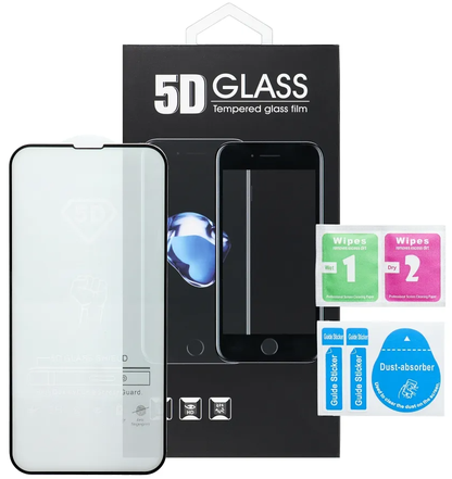 Zaštitna folija za ekran OEM za Motorola Edge 70, Kaljeno staklo, Full Glue, 5D, Crna