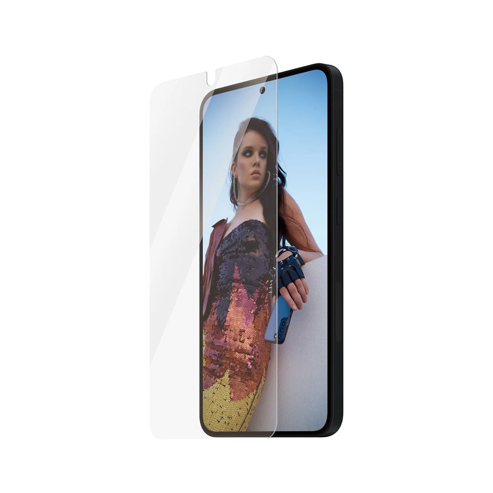 Zaštitna folija za ekran PanzerGlass Safe. Ultra-Wide Fit EasyAligner za Samsung Galaxy S25+ S936, Kaljeno staklo, Full Glue, Resigilata