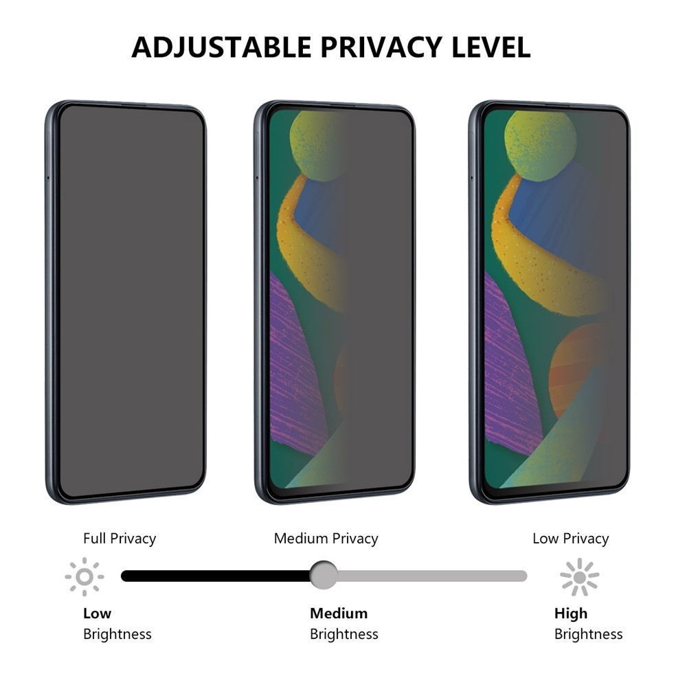 Zaštitna folija za ekran Privacy OEM Fingerprint Unlock za Xiaomi 17T, Kaljeno staklo, Full Glue