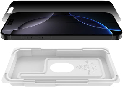Zaštitna folija za ekran Privacy Belkin ScreenForce InvisiGlass za Apple iPhone 16 Pro Max, Kaljeno staklo, Full Glue OVA170hq