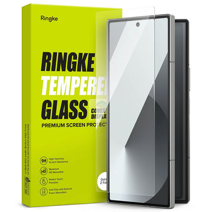 Zaštitna folija za ekran Ringke Cover Display za Samsung Galaxy Z Fold6 F956, Kaljeno staklo, AB Ultra Glue, Set od 2 komada, Vanjski ekran