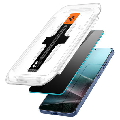 Zaštitna folija za ekran Privacy Spigen GlastR EZ FIT HD za Samsung Galaxy S25 S931 / S24 S921, Kaljeno staklo, Full Glue, Set 2 komada