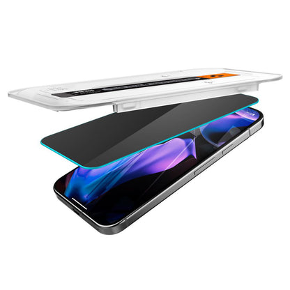 Zaštitna folija za ekran Privacy Spigen GlastR EZ FIT za Google Pixel 9 / 9 Pro, Kaljeno staklo, Full Glue, Set 2 komada