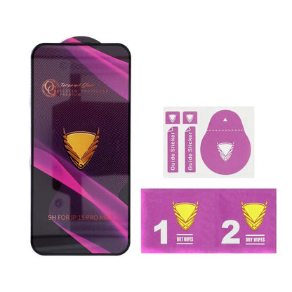 Zaštitna folija za ekran OEM OG Premium za Apple iPhone 17 Pro, Kaljeno staklo, Full Glue, Crna