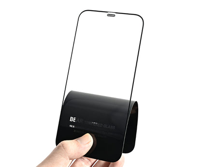 Zaštitna folija za ekran Bear HD za Apple iPhone 14 Pro Max, Kaljeno staklo, Full Glue, Crna