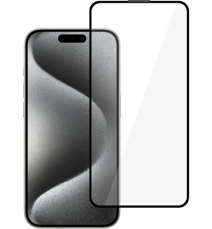 Zaštitna folija za ekran Tel Protect 10X HD Plus Titanium za Apple iPhone 17 / 16 Pro, kaljeno staklo, lepljenje po celoj površini, crna