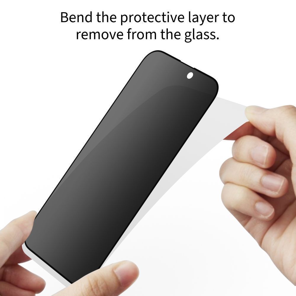 Zaštitna folija za ekran Privacy Tech-Protect Spy+ za Samsung Galaxy S26 S942, Kaljeno staklo, Full Glue, Set od 2 komada
