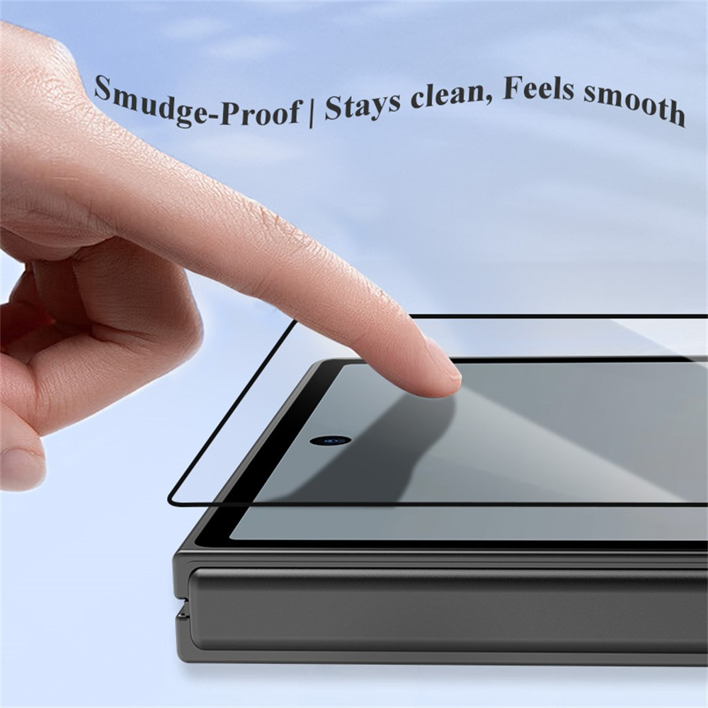 Zaštitna folija za spoljašnji ekran Lereach za Samsung Galaxy Z Fold8 Ultra F976 / Z Fold7 F966, kaljeno staklo, puna lepak, crna
