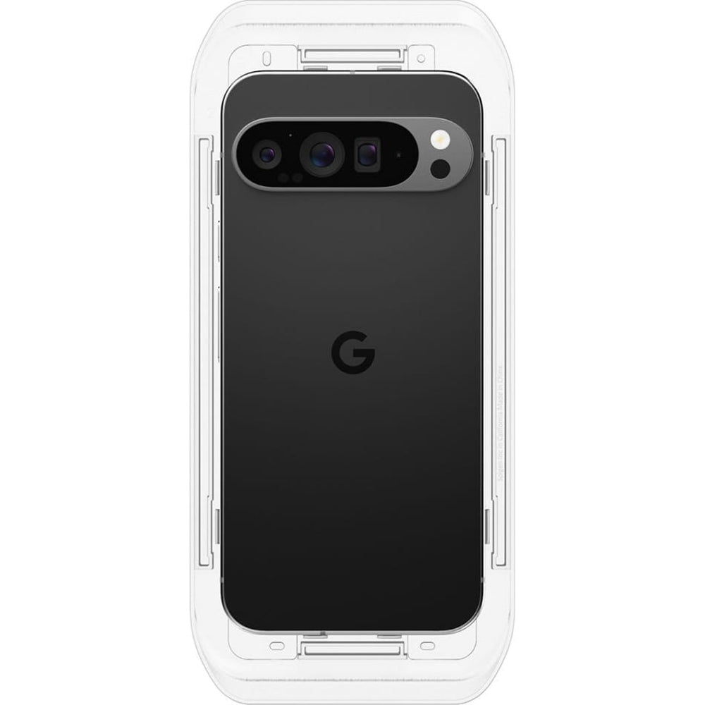 Zaštitna folija za ekran Spigen GlastR EZ FIT za Google Pixel 9 Pro XL, Kaljeno staklo, Full Glue, Set od 2 komada