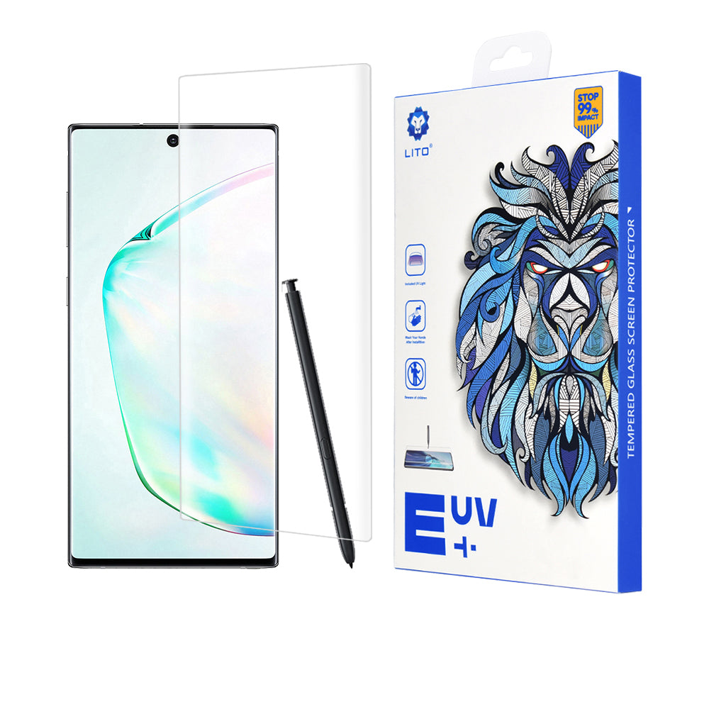 Zaštitna folija za ekran Lito za Samsung Galaxy Note 10+ 5G N976 / Note 10+ N975, Kaljeno staklo, UV lepak, 3D