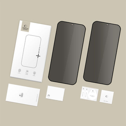 Zaštitna folija za ekran Privacy Tech-Protect Spy+ za Samsung Galaxy S26 Plus S947, Kaljeno staklo, Full Glue, Set od 2 komada