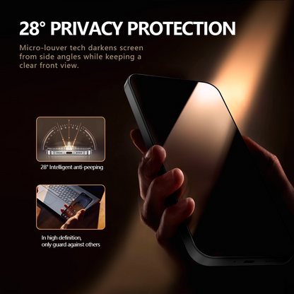 Zaštitna folija za ekran Privacy Lereach za Xiaomi 17T Pro, Kaljeno staklo, Full Glue, Set od 2 komada