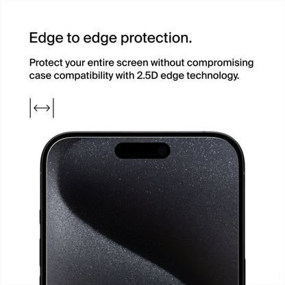 Zaštitna folija za ekran Belkin ScreenForce TemperedGlass za Apple iPhone 15 Pro, Kaljeno staklo, Full Glue OVA137zz