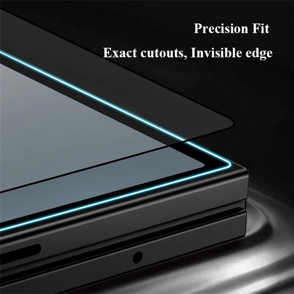 Zaštitna folija za spoljašnji ekran Lereach za Samsung Galaxy Z Fold8 Ultra F976 / Z Fold7 F966, kaljeno staklo, puna lepak, crna