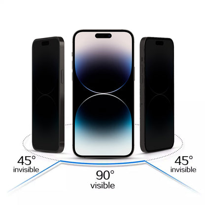 Zaštitno staklo za ekran Privacy Tel Protect 10X Plus Titanium za Apple iPhone 17 Pro Max, kaljeno staklo, lepljenje celom površinom