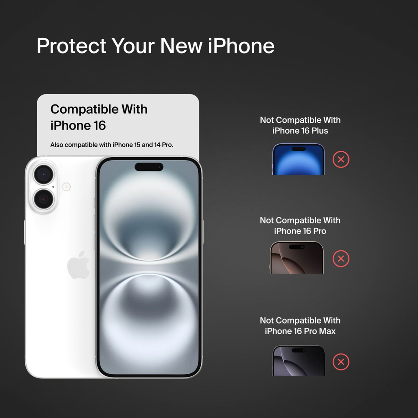 Zaštitna folija za ekran Belkin ScreenForce TemperedGlass za Apple iPhone 16 / 15 / 14 Pro, Kaljeno staklo, Full Glue OVA135zz