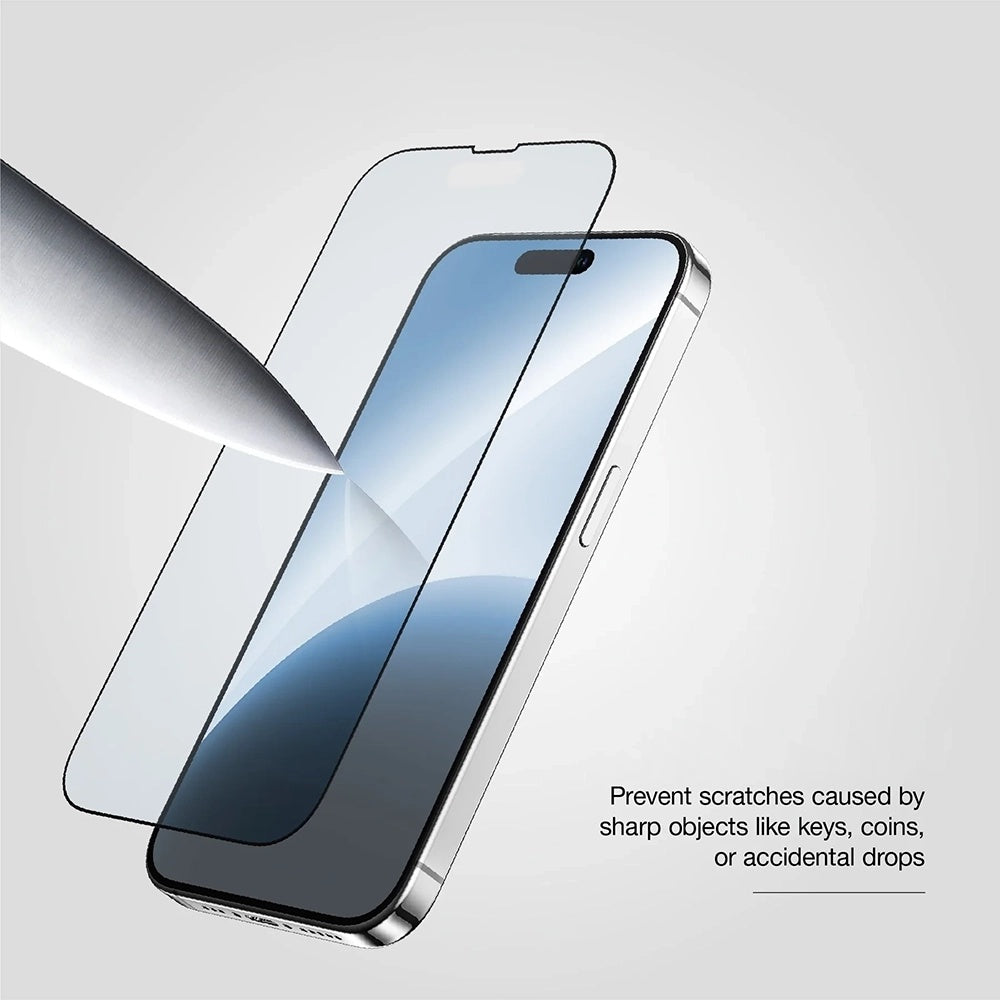 Folija za zaštitu ekrana Anank 10X Reinforced CG za Apple iPhone 17, Kaljeno staklo, Full Glue, 2.5D, Crna