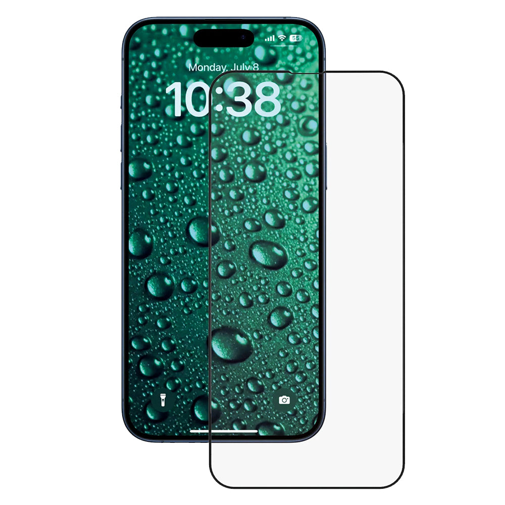 Zaštitna folija za ekran Anank 3X Reinforced Invisible za Apple iPhone 16 Pro, Kaljeno staklo, Full Glue, 3D, Crna