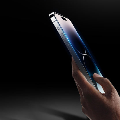 Folija za zaštitu ekrana Anank 5X pojačana protiv pucanja za Apple iPhone 17, Kaljeno staklo, Full Glue, 3D, Crna