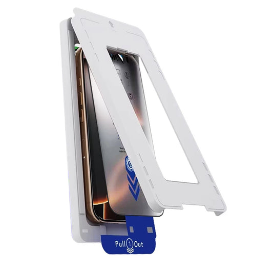 Folija za zaštitu ekrana Anank 5X Reinforced Applicator za Apple iPhone 17 Pro, Kaljeno staklo, Full Glue, 2.5D, Crna