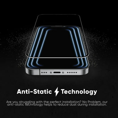 Folija za zaštitu ekrana Anank 5X Reinforced Invisible za Apple iPhone 17 Air, Kaljeno staklo, Full Glue, 3D, Crna