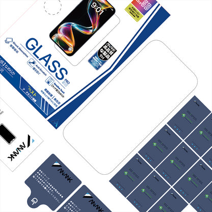 Zaštitna folija za ekran Anank 5X Reinforced za Apple iPhone 17 Air, Kaljeno staklo, Full Glue, 2.5D, Crna