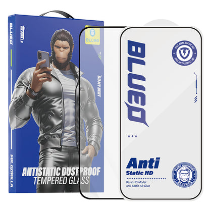 Zaštitna folija za ekran Blueo Anti-Static HD za Apple iPhone 18 Pro Max / 17 Pro Max / 16 Pro Max, Kaljeno staklo, Full Glue, Crna
