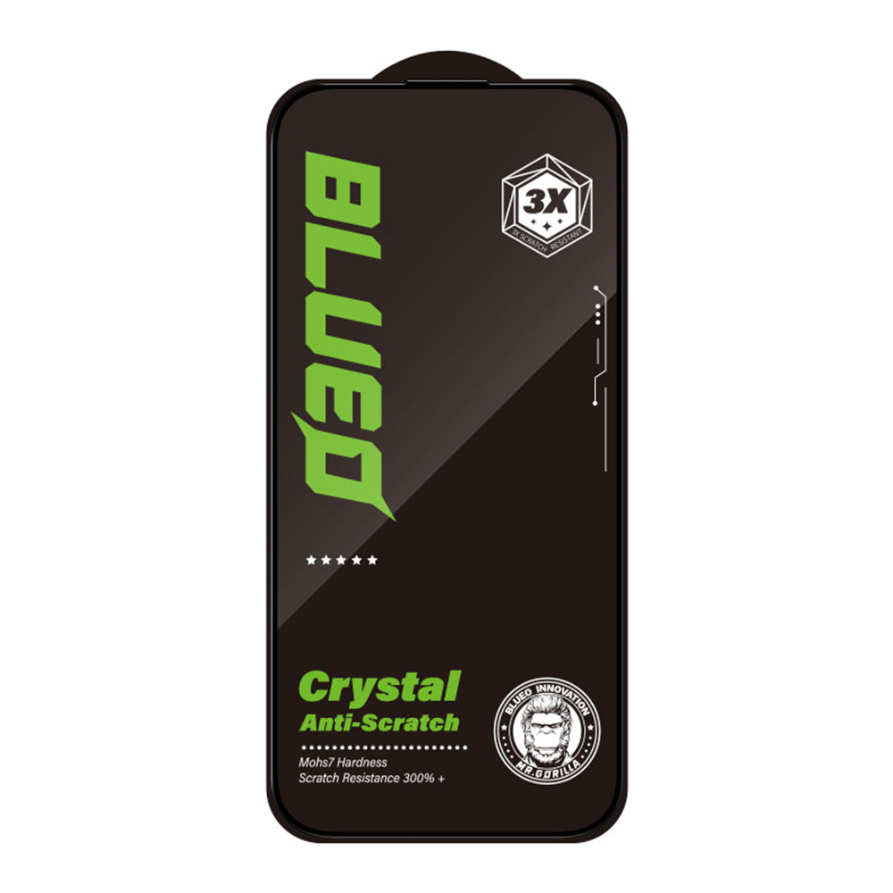 Zaštitna folija Ekran Blueo Crystal Anti-Scratch za Apple iPhone 16 Plus / 15 Plus, Kaljeno Staklo, Full Glue, Crna