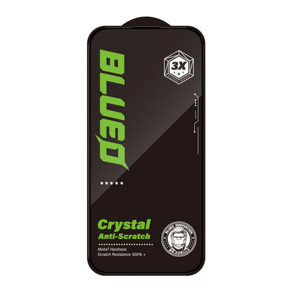Zaštitna folija Ekran Blueo Crystal Anti-Scratch za Apple iPhone 16 Plus / 15 Plus, Kaljeno Staklo, Full Glue, Crna