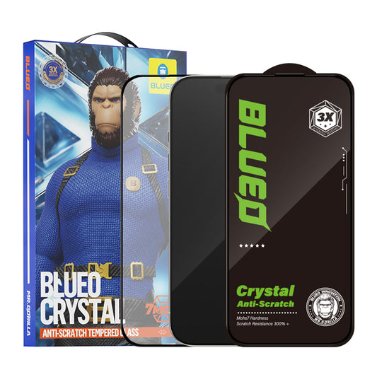 Zaštitna folija Ekran Blueo Crystal Anti-Scratch za Apple iPhone 16 Pro Max, Kaljeno Staklo, Full Glue, Crna