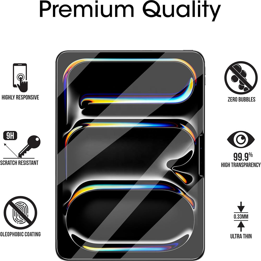 Zaštitna folija za ekran Blueo HD za Apple iPad 9.7 (2017), Kaljeno staklo, Full Glue
