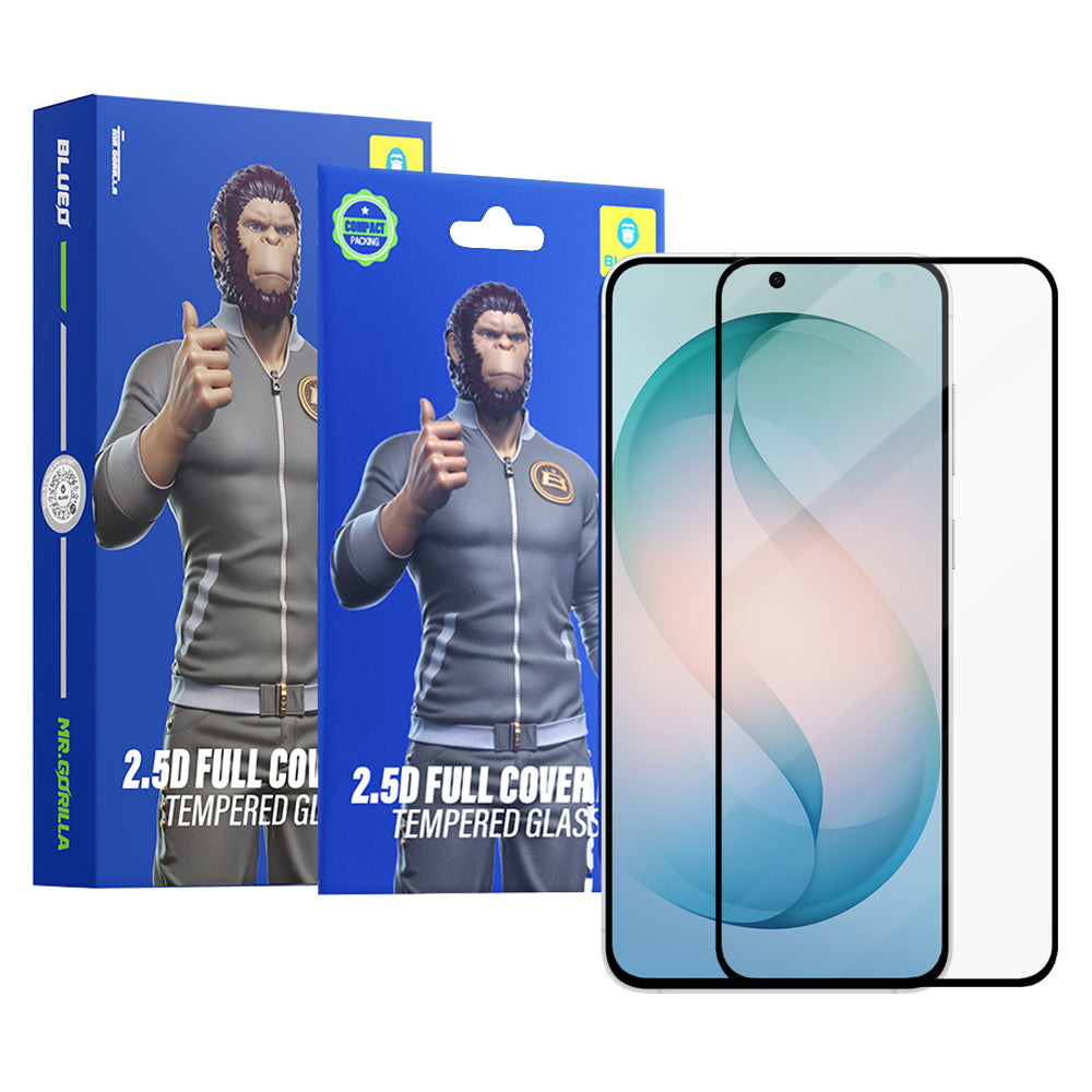 Folija za zaštitu ekrana Blueo HD za Samsung Galaxy S26 Plus S947, Kaljeno staklo, Full Glue, 2.5D, Set od 5 komada, Crna