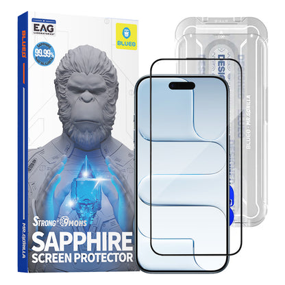 Folija za zaštitu ekrana Blueo Sapphire Applicator Pro za Apple iPhone 17 Air, Kaljeno staklo, Full Glue