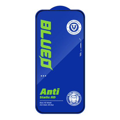 Zaštitna folija za ekran Blueo Silk HD za Apple iPhone 16 / 15, Kaljeno staklo, Full Glue, Set od 5 komada, 2.5D, Crna