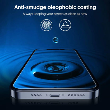 Zaštitna folija za ekran Blueo Silk HD za Apple iPhone 16 / 15, Kaljeno staklo, Full Glue, Set od 5 komada, 2.5D, Crna