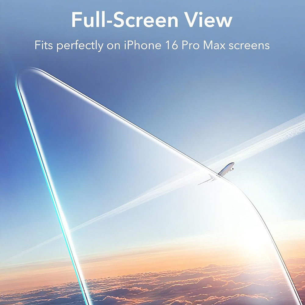 Folija za zaštitu ekrana ESR za Apple iPhone 17 / 16 Pro, Kaljeno staklo, Full Glue, Set od 3 komada