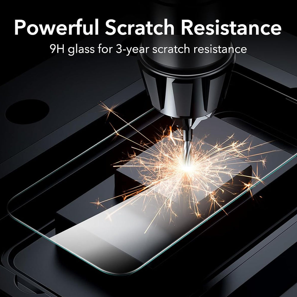 Folija za zaštitu ekrana ESR za Apple iPhone 17 / 16 Pro, Kaljeno staklo, Full Glue, Set od 3 komada