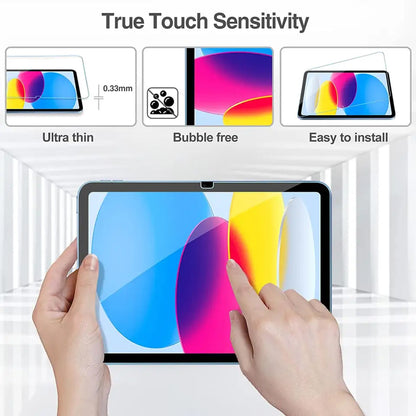Zaštitna folija Ekran Clear Lito Classic za Apple iPad (2025) / (2022), Kaljeno staklo, Full Glue, 2.5D