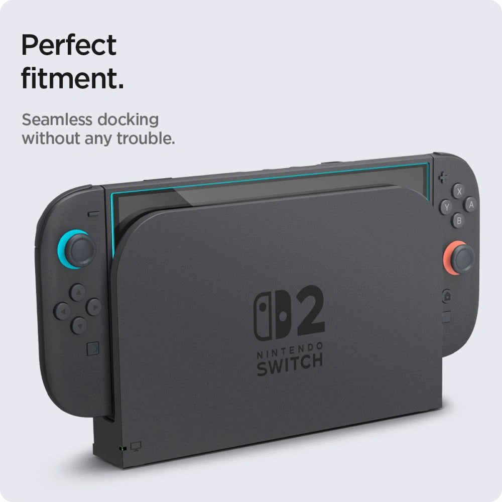 Zaštitna folija za ekran Techsuit SwitchAura aplikator za Nintendo Switch 2, kaljeno staklo, set od 2 komada