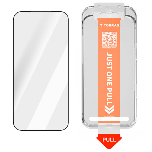 Folija za zaštitu ekrana Torras GlassGo Install Master za Apple iPhone 17, Kaljeno staklo, Full Glue